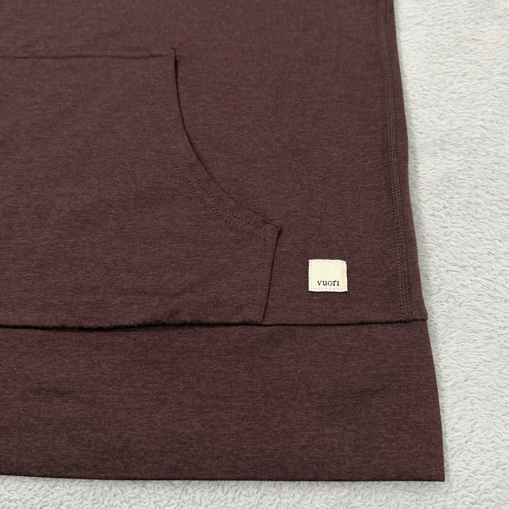 Vuori Halo Performance Hoodie 2.0 Women Large Burgundy Full Zip Jacket VW268 - Picture 6 of 8